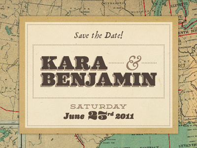 Save the Date Postcard postcard save the date travel wedding