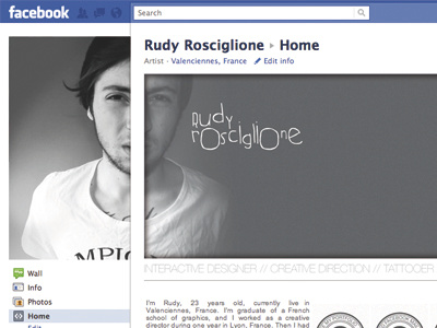 Facebook facebook fan page fb fbml play rudy rosciglione
