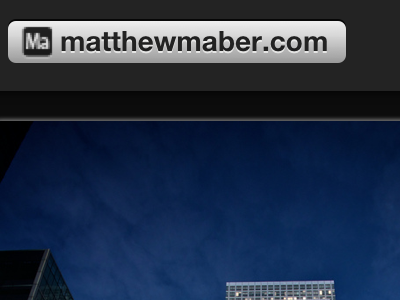 mattmaber iOS animation black businesscard css css3 grey habari html5 ios mobile photography ui vcard