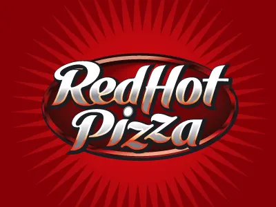 Red Hot Pizza design hot italian ivan logo logotype manolov pizza red