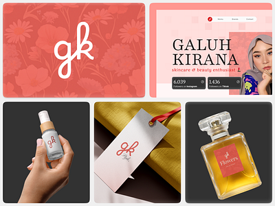 Beauty enthusiasts : Branding logo mockup ui ux website