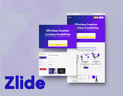 ZLIDE branding design figma graphic design logo