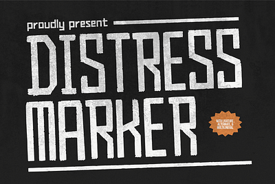 Distress Marker | Urban Typeface hip hop