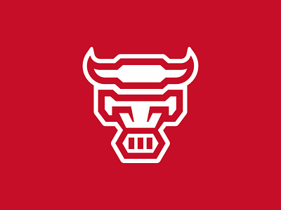 Unique Mecha Bull Head Logo app automotive bold branding bull community design graphic design horned logo mechanic minimalist robot technician vector