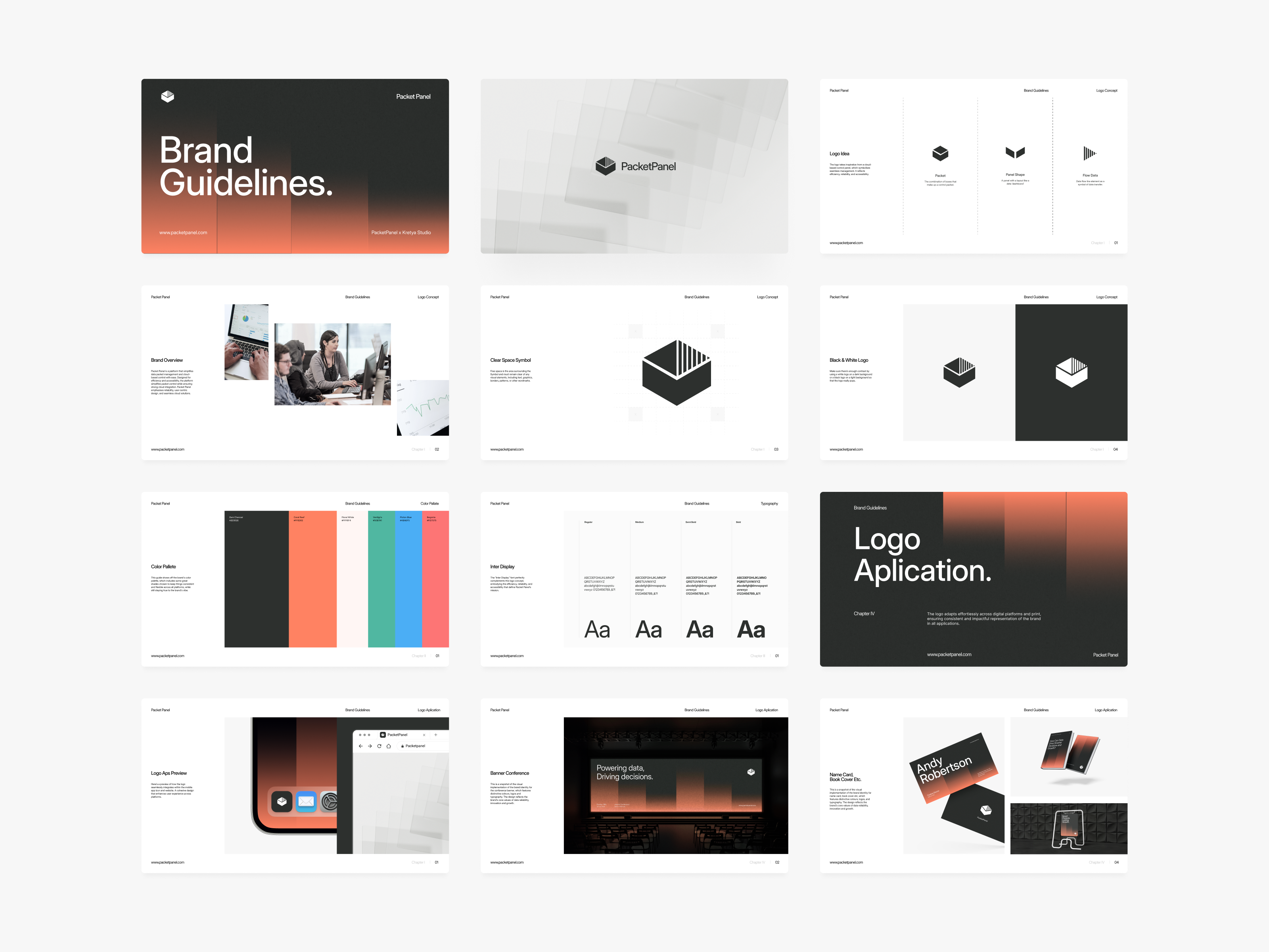 Example of Logo Design + Brand Guidelines