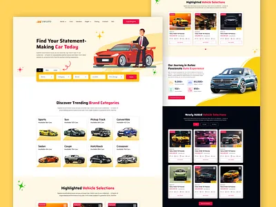 Car Listing Directory Website UI Design auto bike business car cms design directory graphic design listing ui ux website