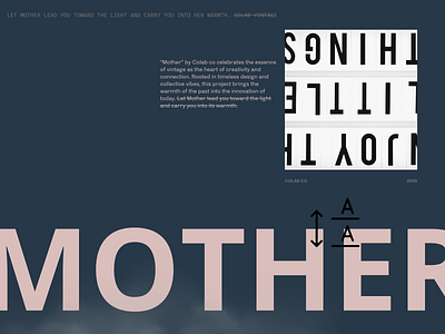 Mother | a tribute to CoLAB vintage branding design graphic design typography