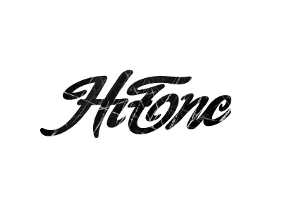 Hi-Tone hi tone hip hop logo musician script typography wordmark