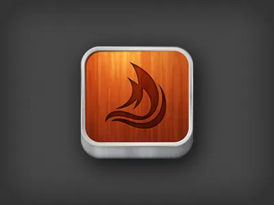 Final...for now...I think. app icon iphone metal wood