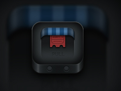 Icon app icon ios iphone ipod metal texture ticket