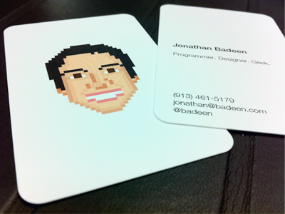 Pixel Business Card 8 bit business card pixelated