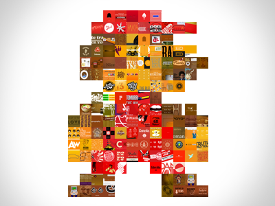 Mario Made From Dribbble Shots colors dribbble mario nes nintendo photomosaic pixel