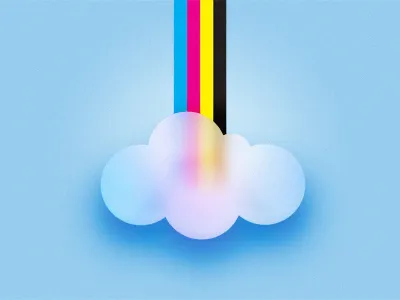 CMYK Cloud app black cloud cmyk cyan magenta yellow