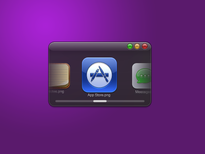 Image Viewer app store dark default gloss lights messages notes practice purple slider ui