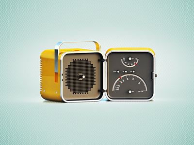 Brionvega brionvega brooks icon radio retro yellow