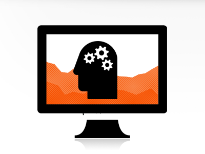 Game Analytics analytics game head illustration orange