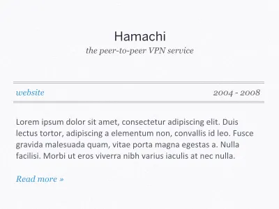 Project summary clean simple