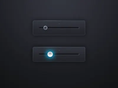 Jv Simple Slider dark glow knob slider