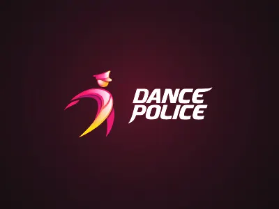 Dance Police dance logo pink police unused
