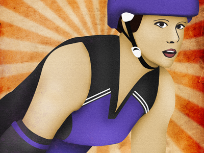 Rollergirl Poster illustration