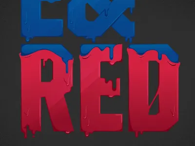 Red font illustration nfl red