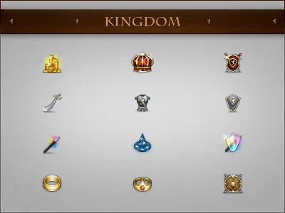 Kingdom icons pixel