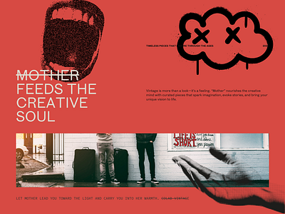 mother feeds. branding design graphic design typography