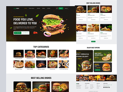 Online Food Delivery Website burgerlovers creativedesign deliciousdesign designcommunity fooddelivery foodwebsite minimaldesign pixelnaiem responsivedesign uichallenge uiuxdesign uxinspiration webdesigninspiration websitedesign