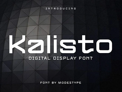 KALISTO – Digital Display Font branding digital display display font font futuristic gaming modern movie poster scifi typeface youtube