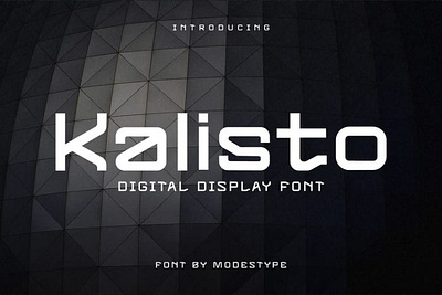 KALISTO – Digital Display Font branding digital display display font font futuristic gaming modern movie poster scifi typeface youtube