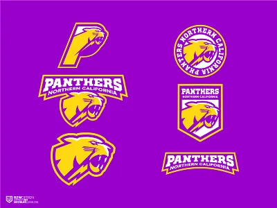 PANTHERS LOGO SET baseball basketball branding dribbble graphic design logo logodesigner logoinspirations mascotlogo panthers sportlogo