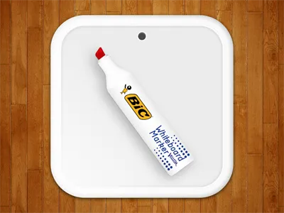 My iPhone Velleda® Slate app bic icon iphone pen white