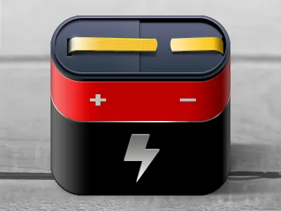 Battery iPhone Icon battery black energy icon iphone red yellow