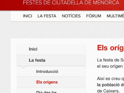 Sidebar multilevel navigation - santjoanweb.com clean grey multilevel navigation red sidebar white