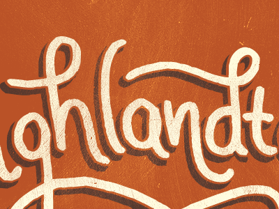 Lettering lettering orange script