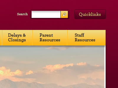 Navigation & Search buttons menu navigation search