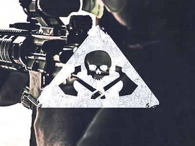 Tactical Logo axe branding identity logo photography skull triangle vintage