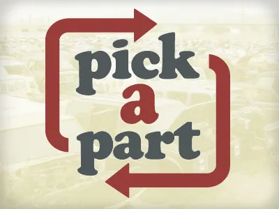 Pick A Part logo a arrow black cooper logo part pick recycle
