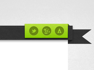 Social Menu green grey menu social twitter