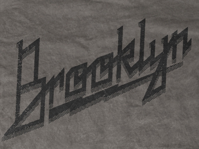 Brooklyn Shirt lettering type