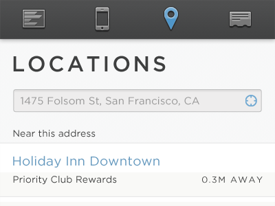 Locations app location mobile mobile web search