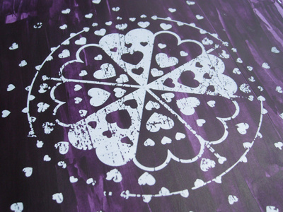 Untitled Purple Print print purple screenprint