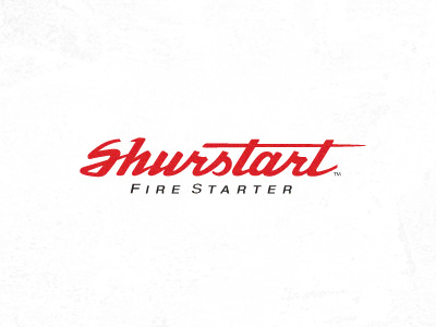 Shurstart fire logotype red