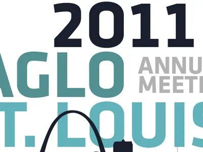 Agenda Cover blue gray st. louis typography