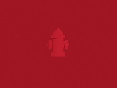 Hydrant icon illustration red