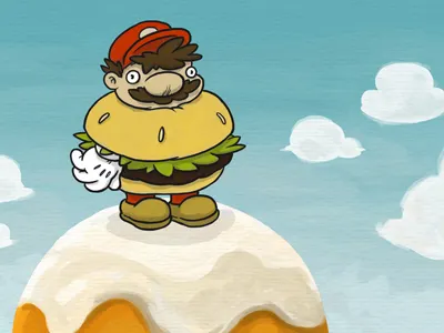 Burgerman Cel Painting (color study) cel colorstudy painting photoshop