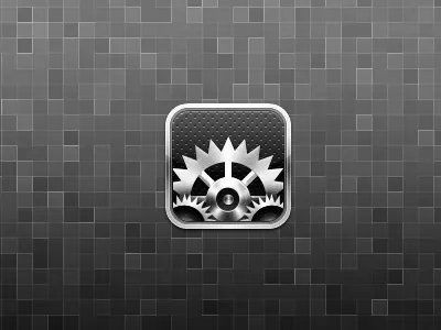 Settings Icon V2 border cogs gears gloss gradients icon metal settings shiny spin