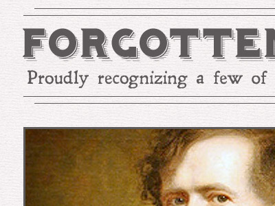 Forgotten historic website