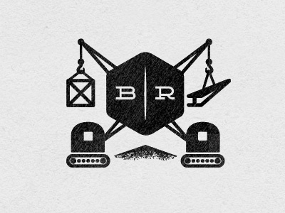 Build Responsively Branding v2 badge crane logo texture vehicle