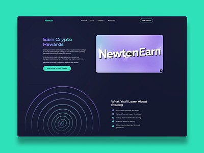 Earn crypto rewards with staking crypto earn crypto landing page webflow